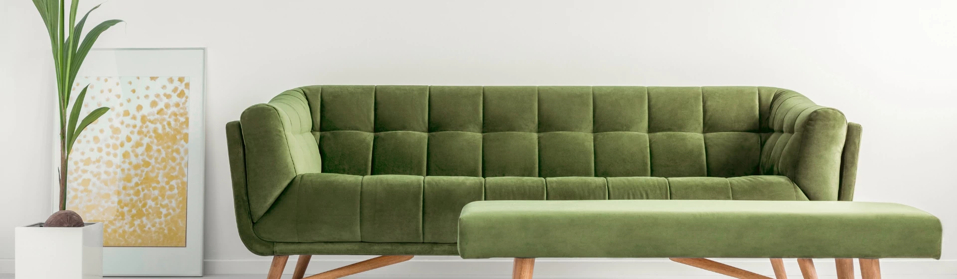 Zielona sofa